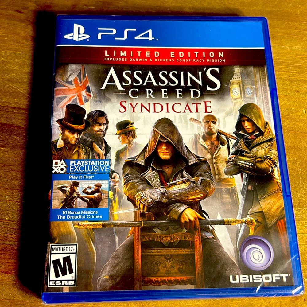 PlayStation 4 PS4 game new Sealed NIP Assassin’s Creed Syndicate limited edition